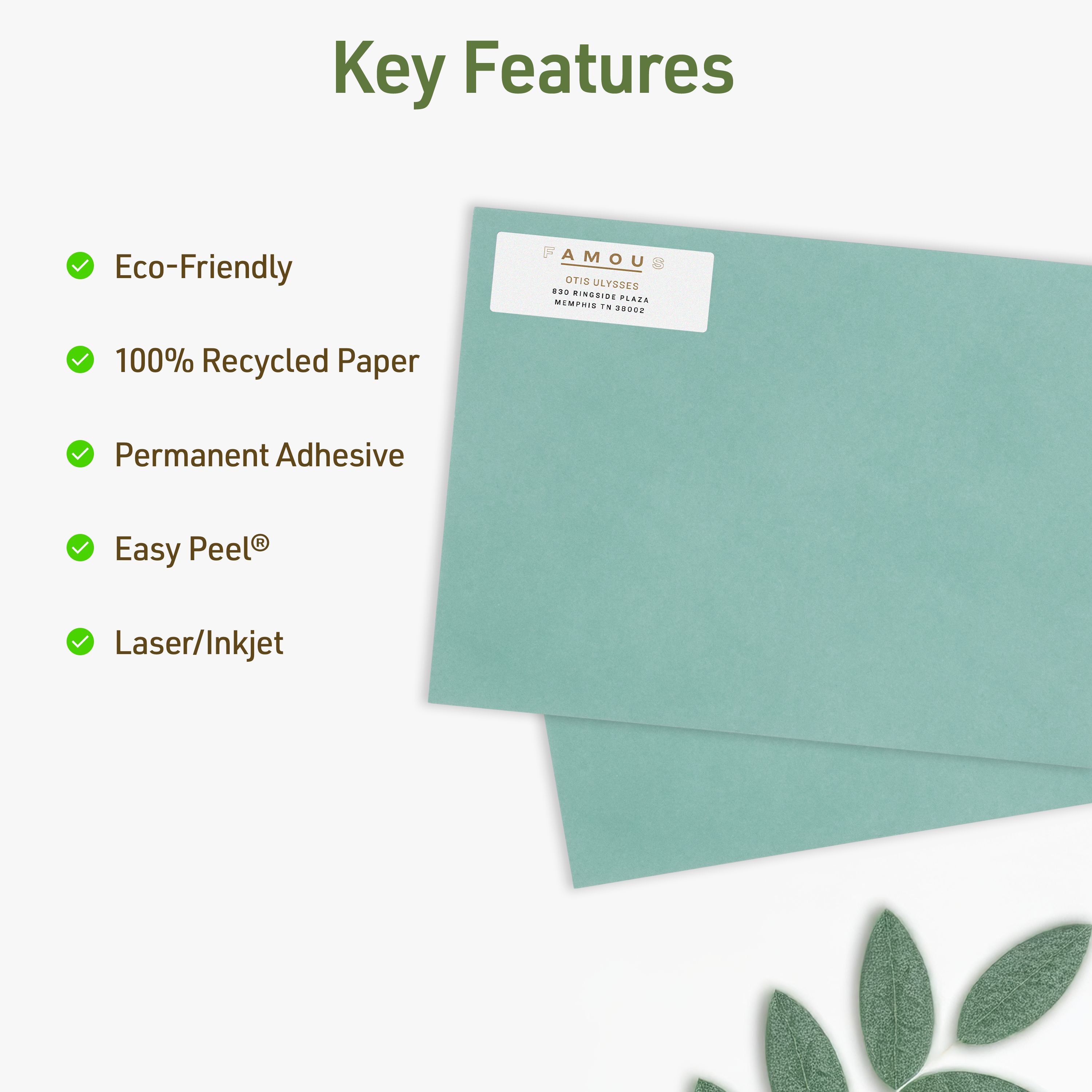 クローバーページ EcoFriendly Address Labels, 2/3